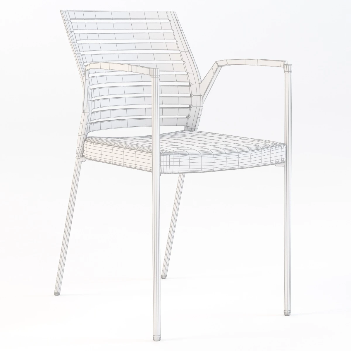 Source Hall Stacking Chair 3D Model_04