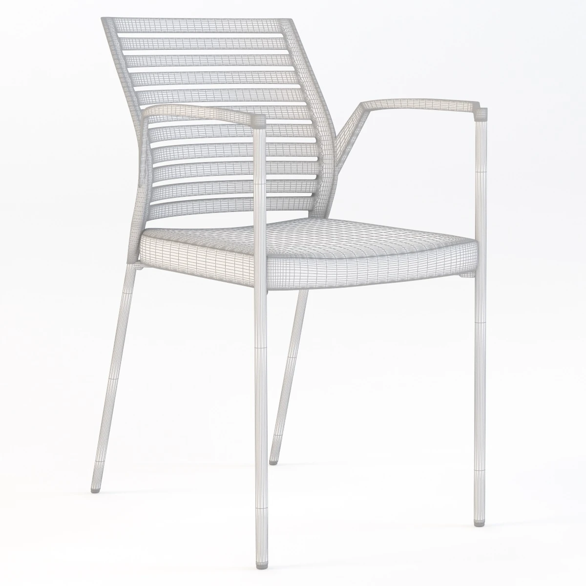 Source Hall Stacking Chair 3D Model_03