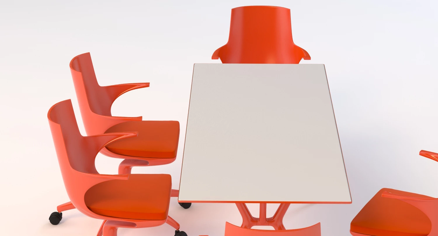 Spoon Chair And Table 3D Model_05