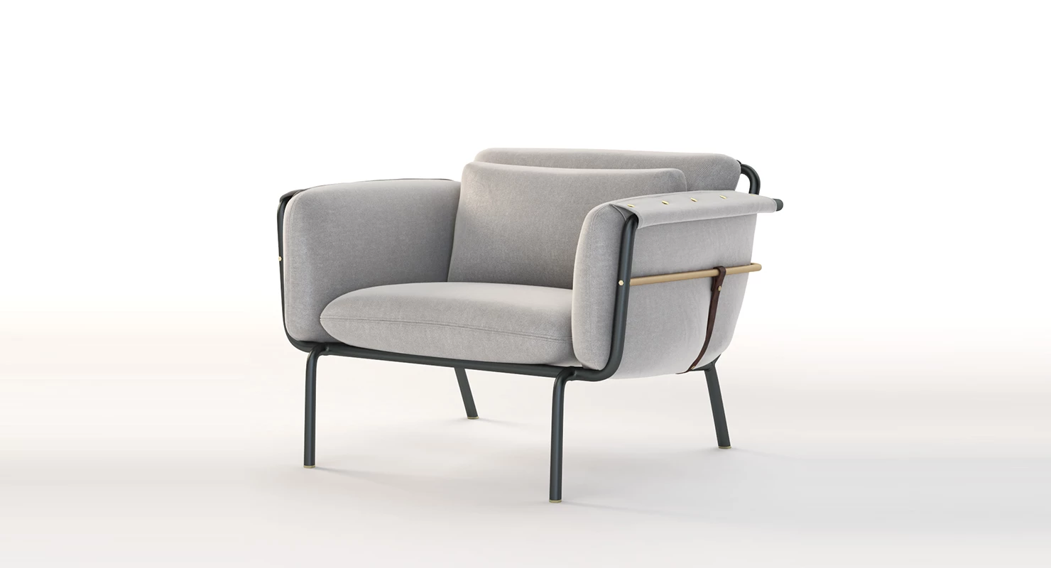 Stellar Works Valet Club Chair By David Rockwell 3D Model_01
