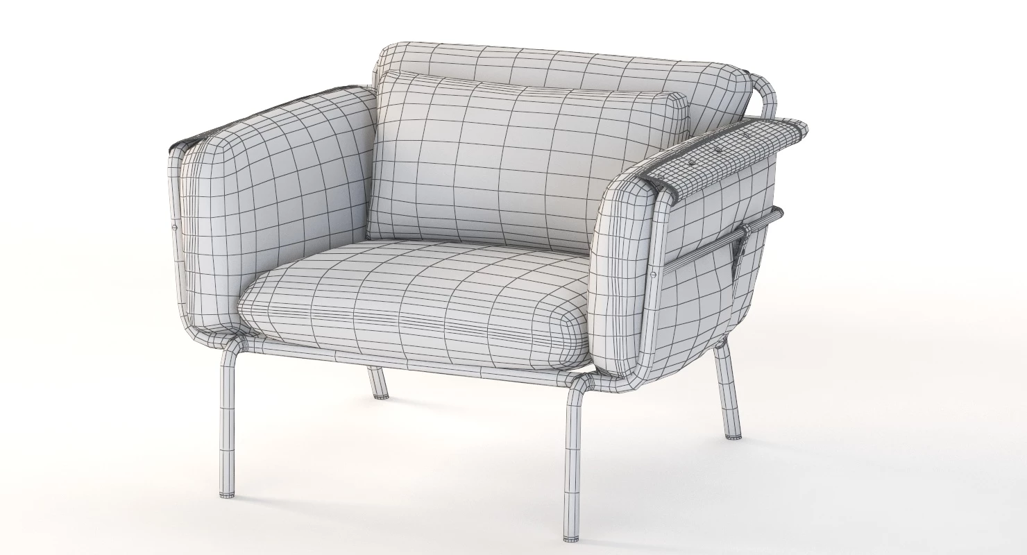 Stellar Works Valet Club Chair By David Rockwell 3D Model_011