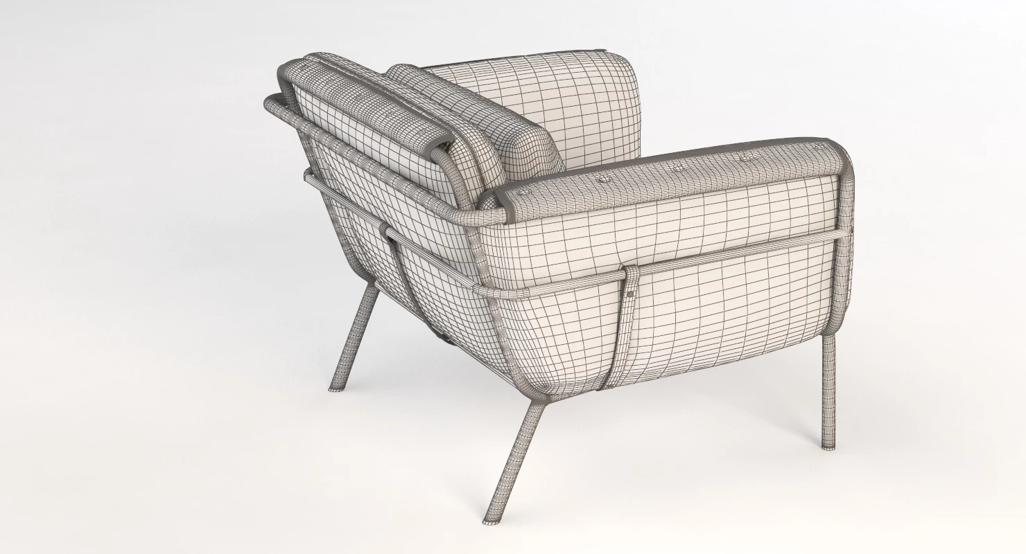 Stellar Works Valet Club Chair By David Rockwell 3D Model_013