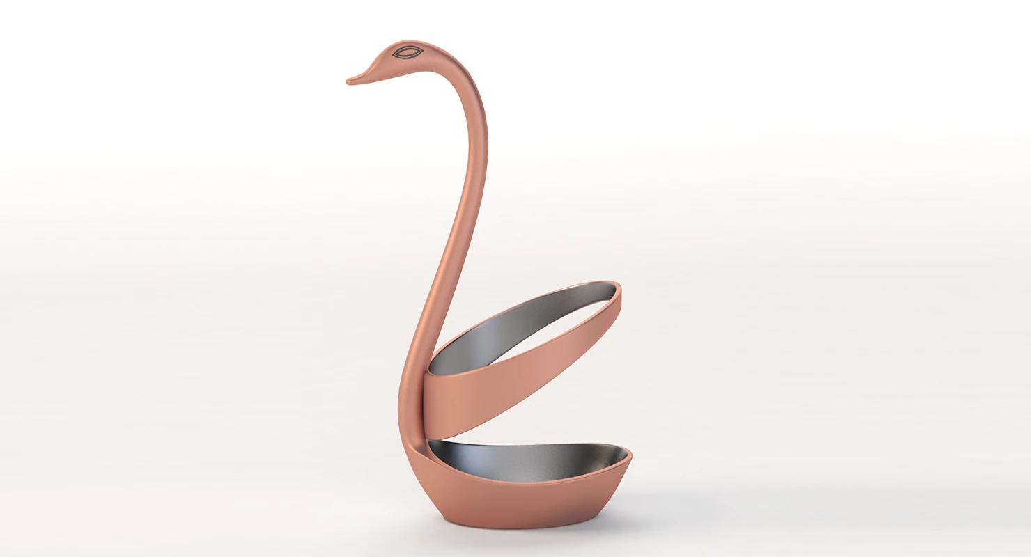 Swan Spoon Holder Table Decoration Centerpiece 3D Model_01