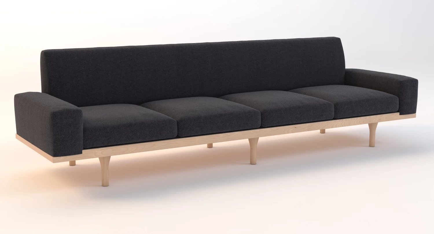 The Australia Sofa Four Seater 3D Model_01