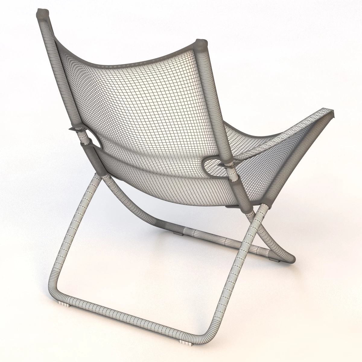 The Snooze Deckchair green 3D Model_09