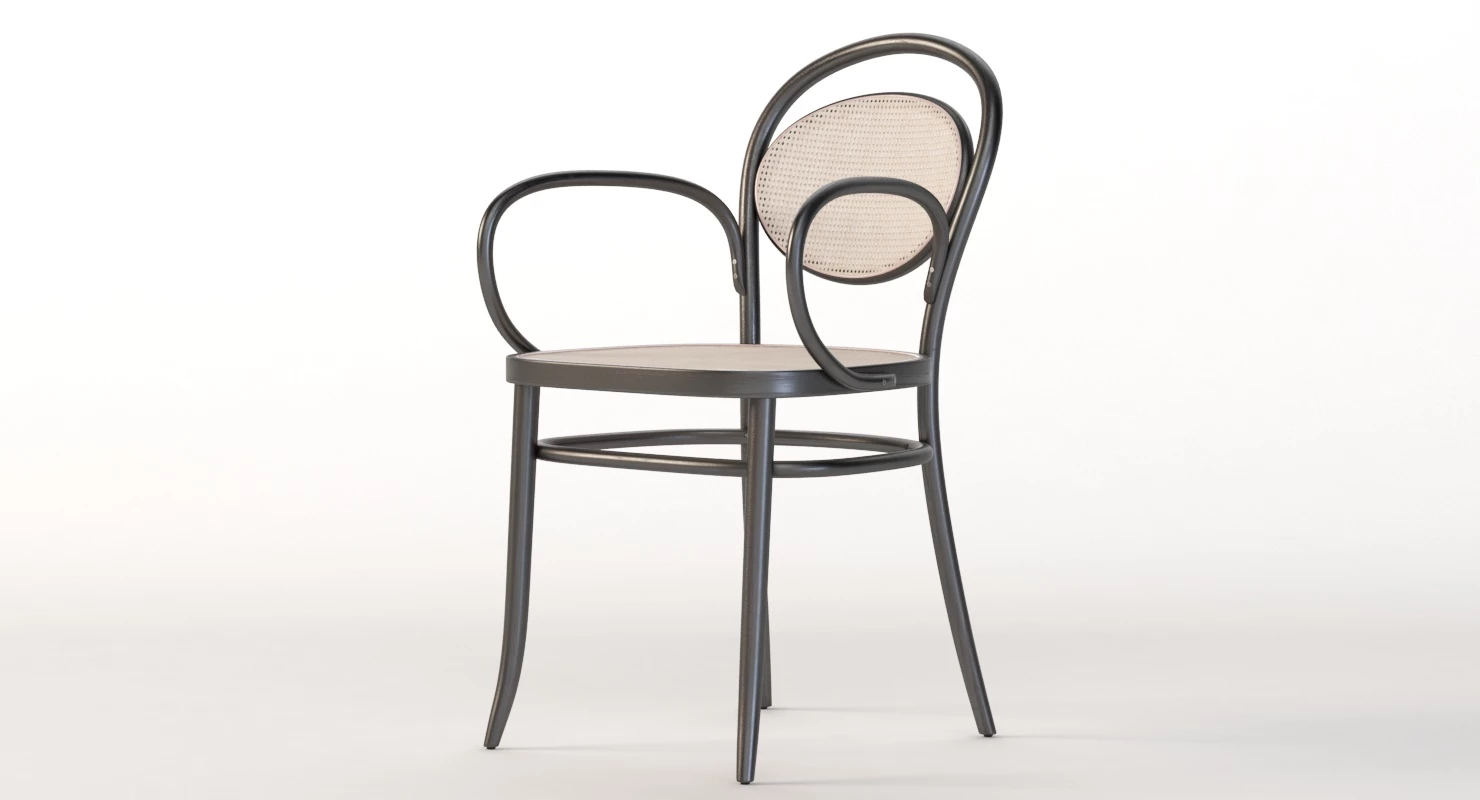 Ton Armchair 20 Bentwood Restaurant Armchair 3D Model_013