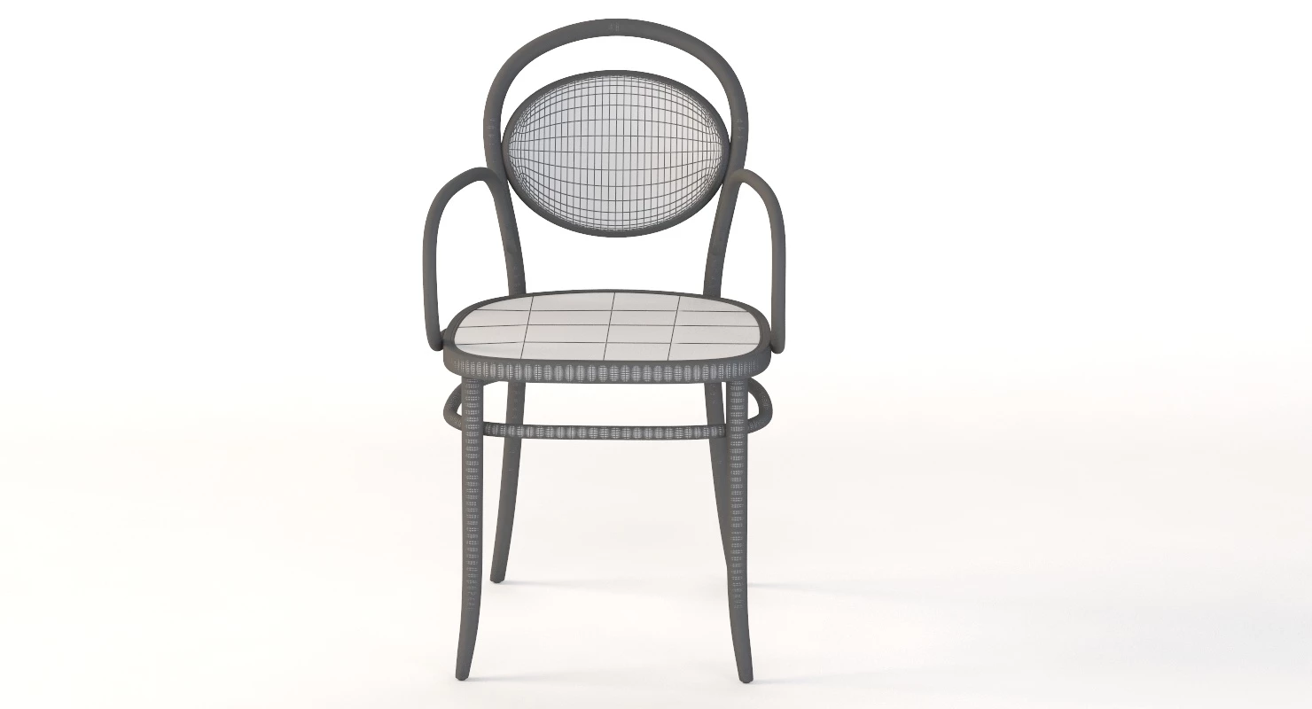 Ton Armchair 20 Bentwood Restaurant Armchair 3D Model_05