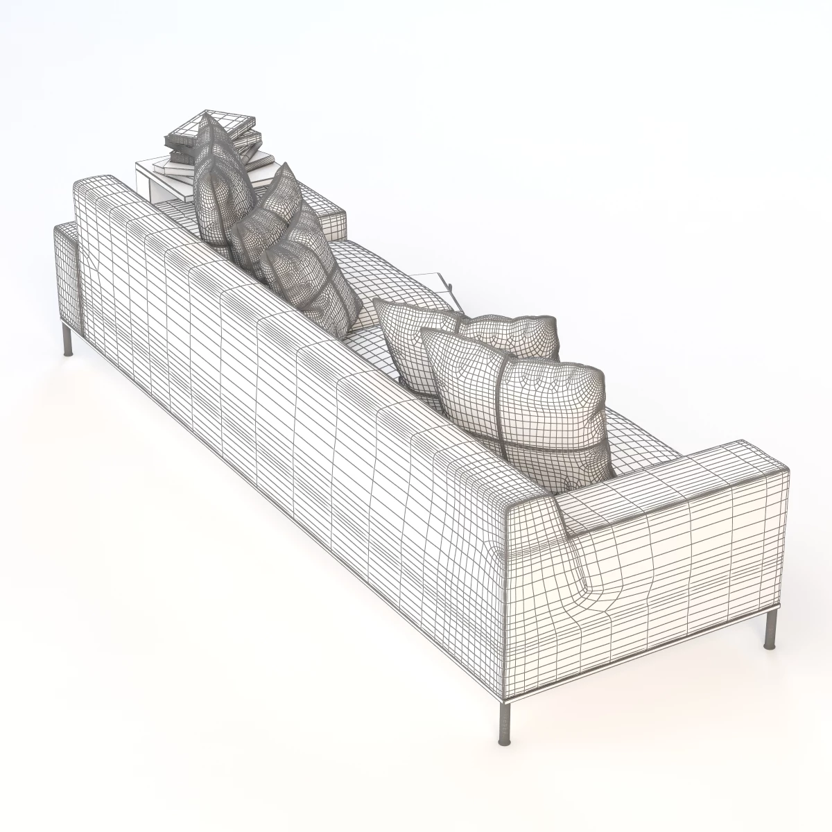 Tre Sofa With Books 3D Model_019