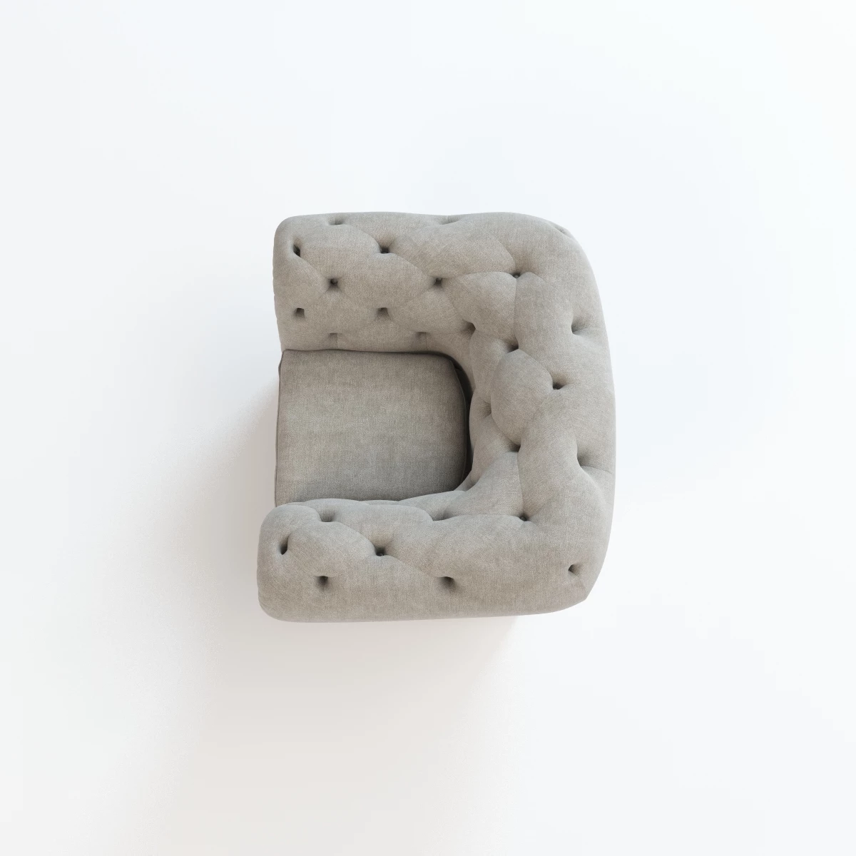 Tufted Armchair 3D Model_09