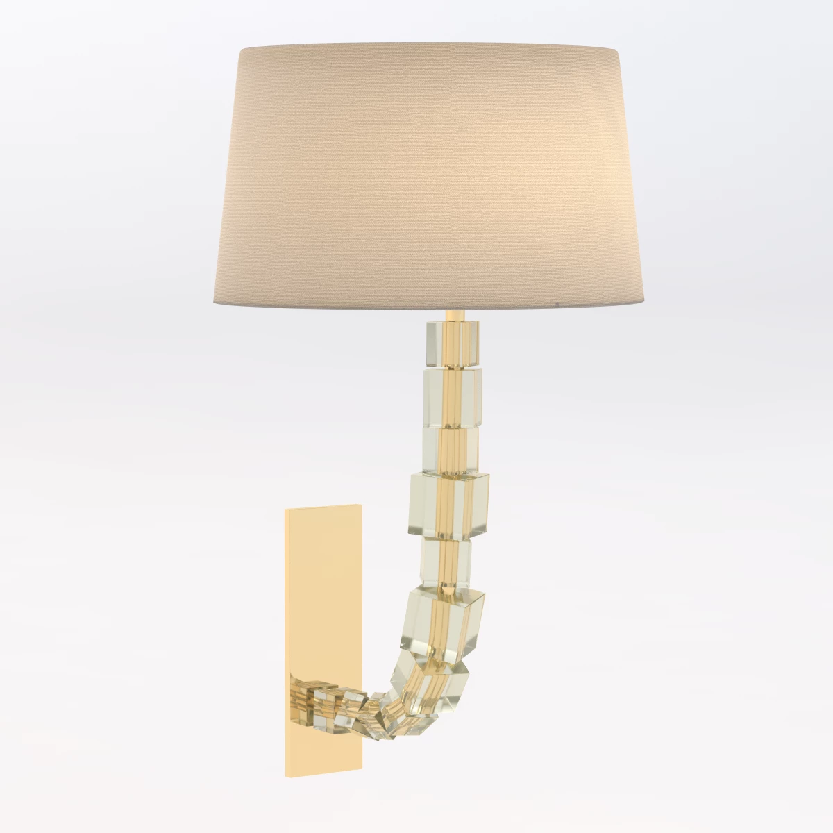TWL27S Small Lartigue Wall Sconce 3D Model_01