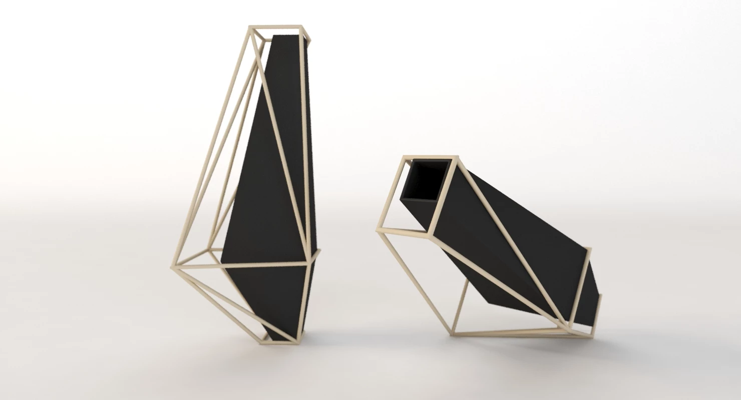 Union Suiza Vases Centerpiece Table Decoration Items 3D Model_03