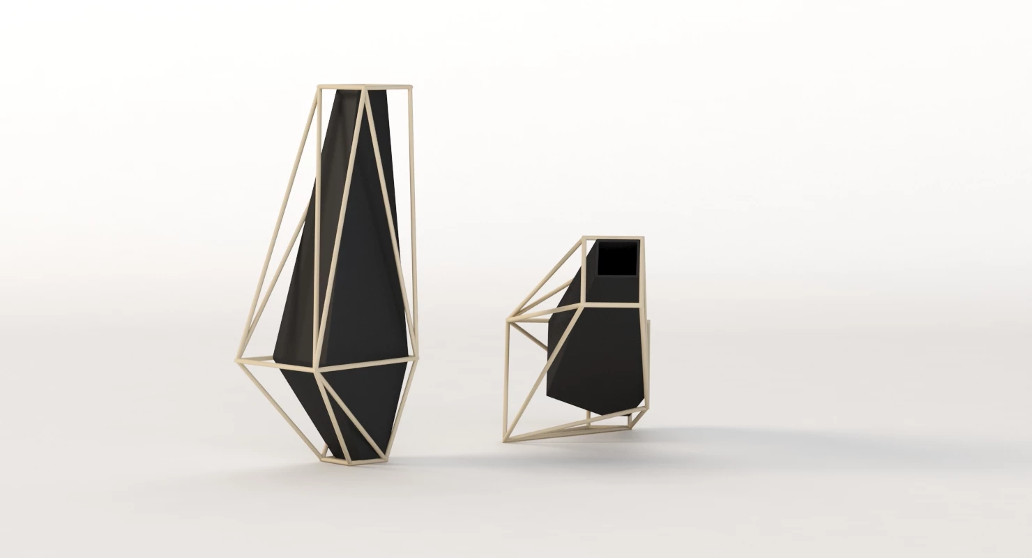 Union Suiza Vases Centerpiece Table Decoration Items 3D Model_04