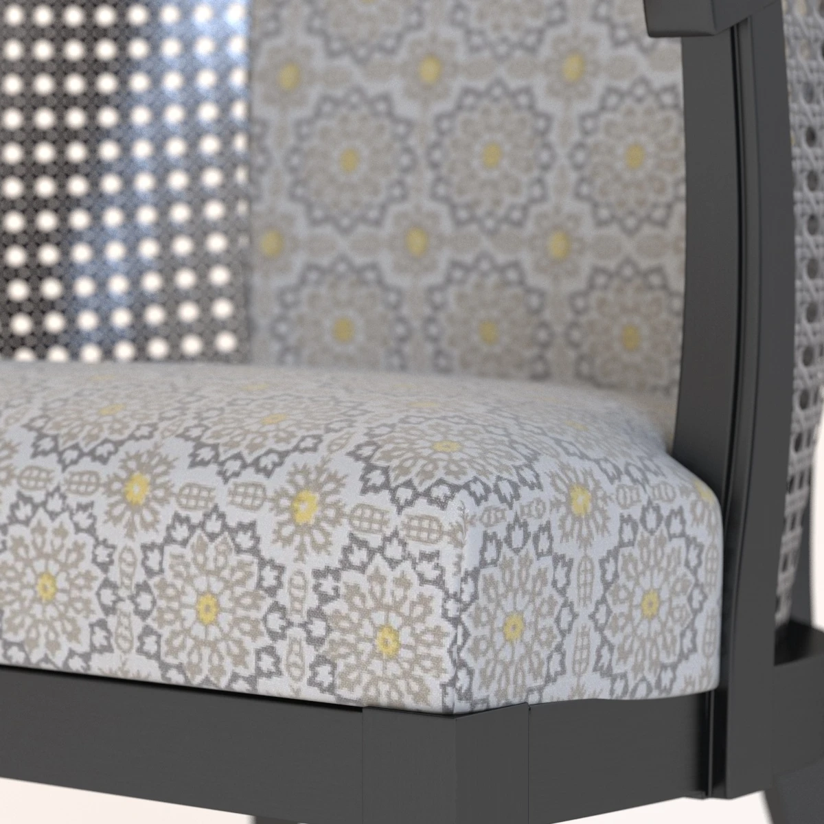 Woven Wonders Barrel Back Caned Club Chair 3D Model_011