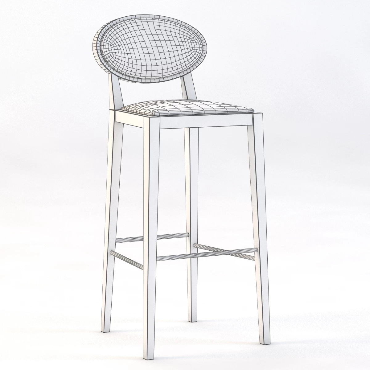 Zarina Barstool by Andreuworld 3D Model_03