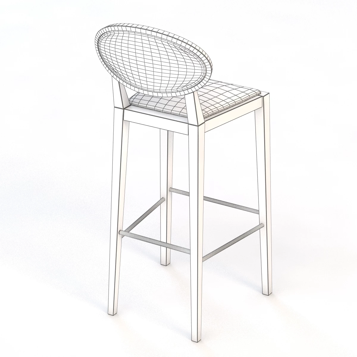 Zarina Barstool by Andreuworld 3D Model_06