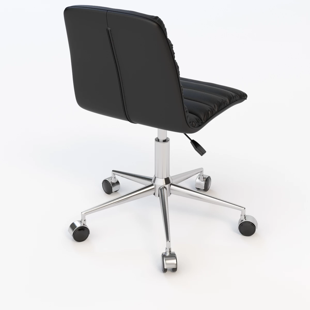 Zuo Admire Armless Office Chair 3D Model_06