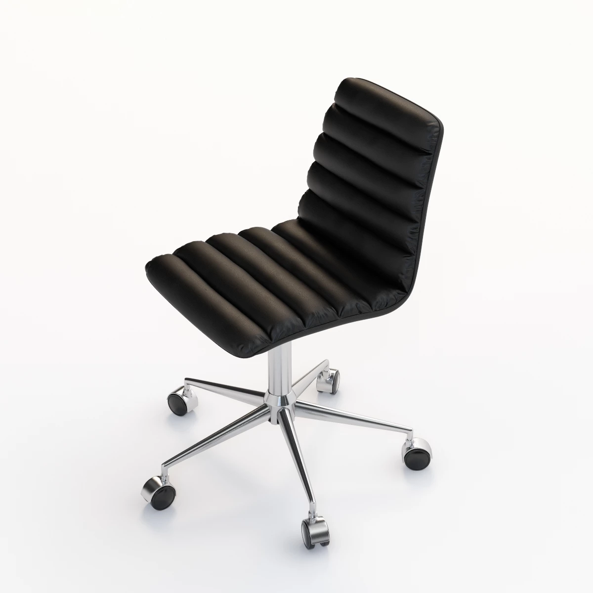 Zuo Admire Armless Office Chair 3D Model_09