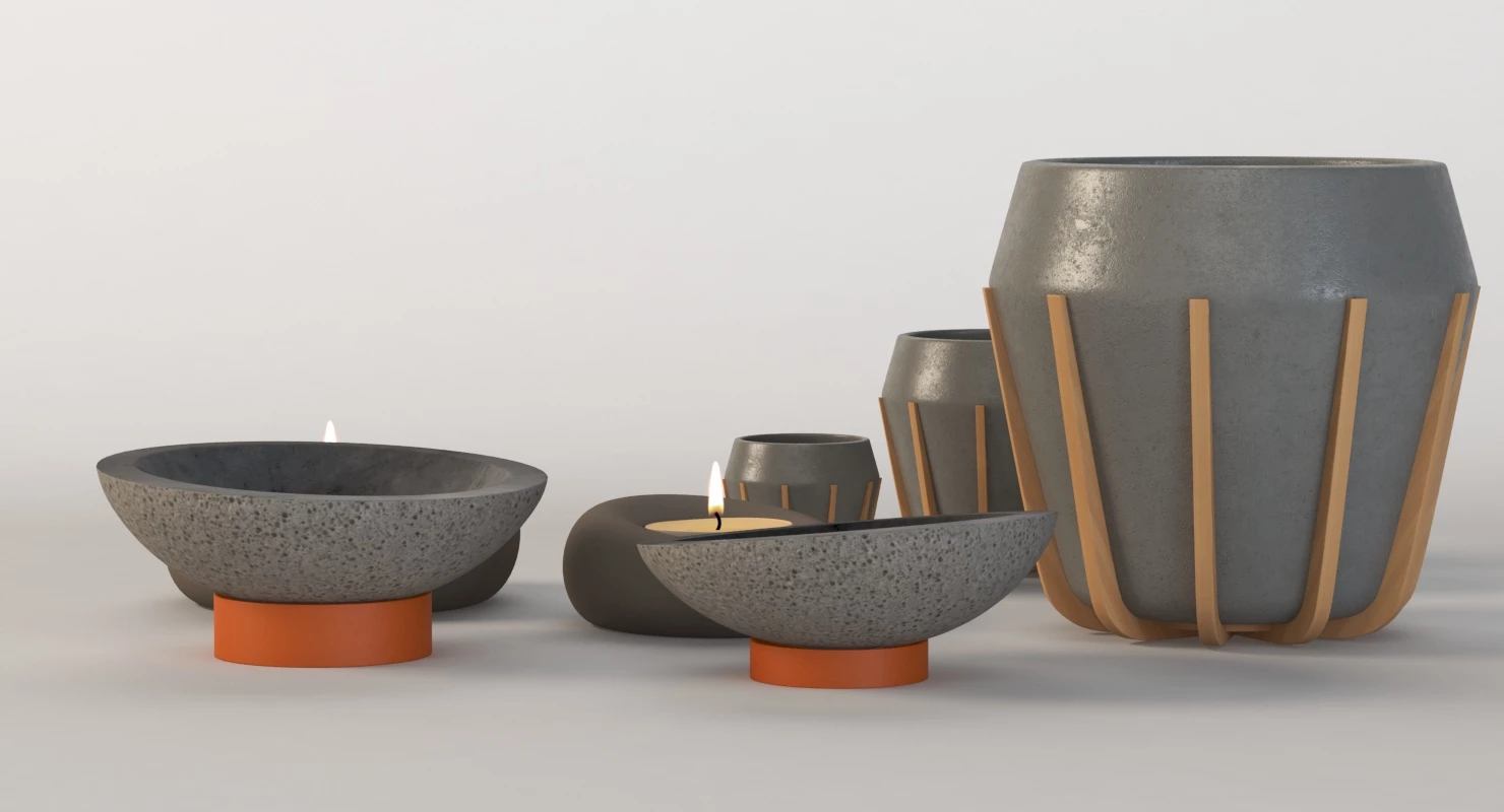 La Morena Contemporist Table Decoration Ceramic Show Piece Items 3D Model_08