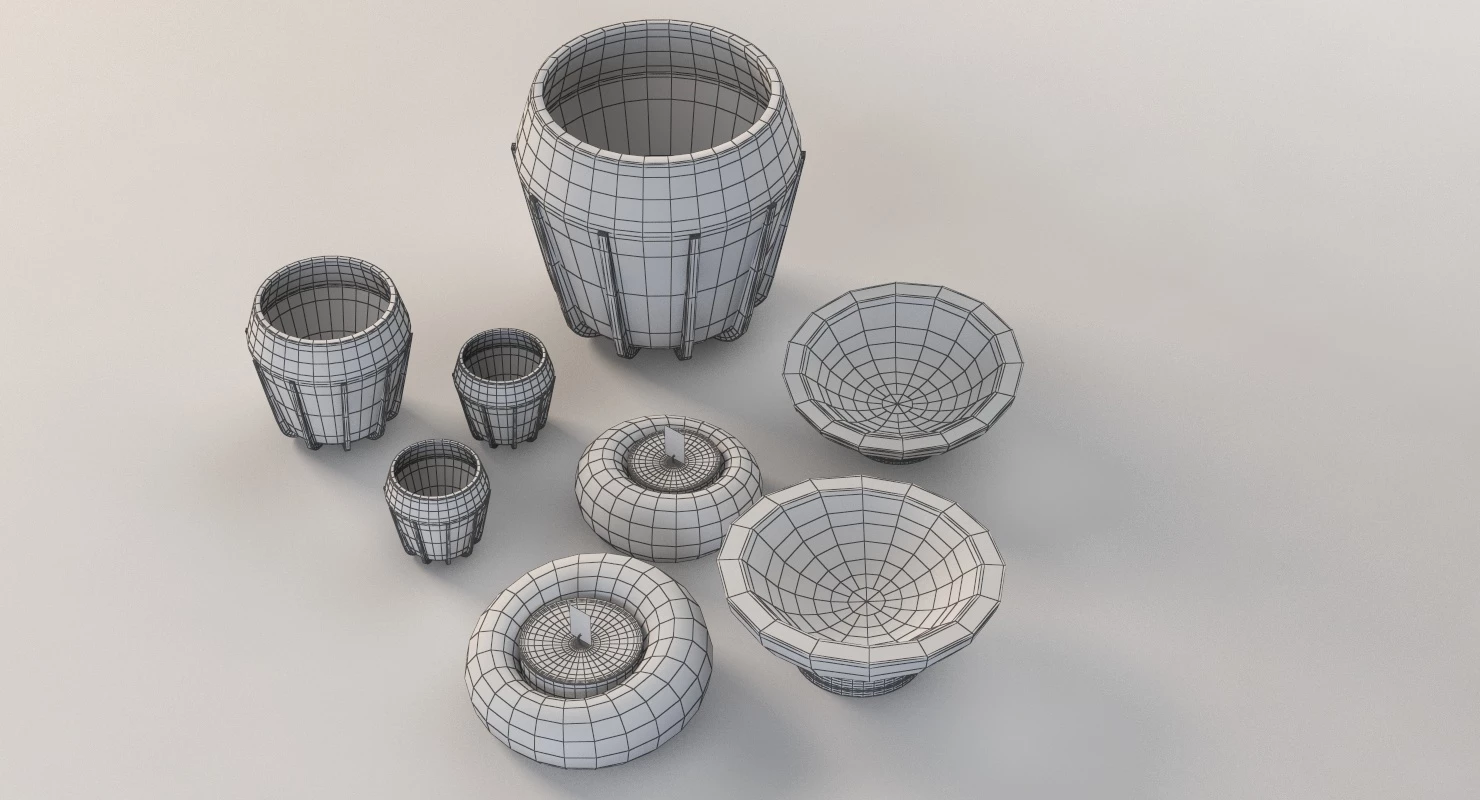 La Morena Contemporist Table Decoration Ceramic Show Piece Items 3D Model_012