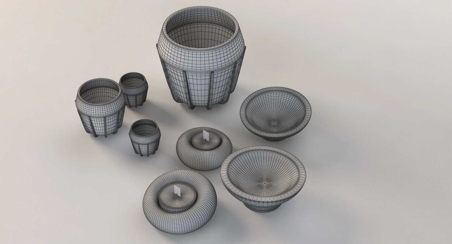 La Morena Contemporist Table Decoration Ceramic Show Piece Items 3D Model_014