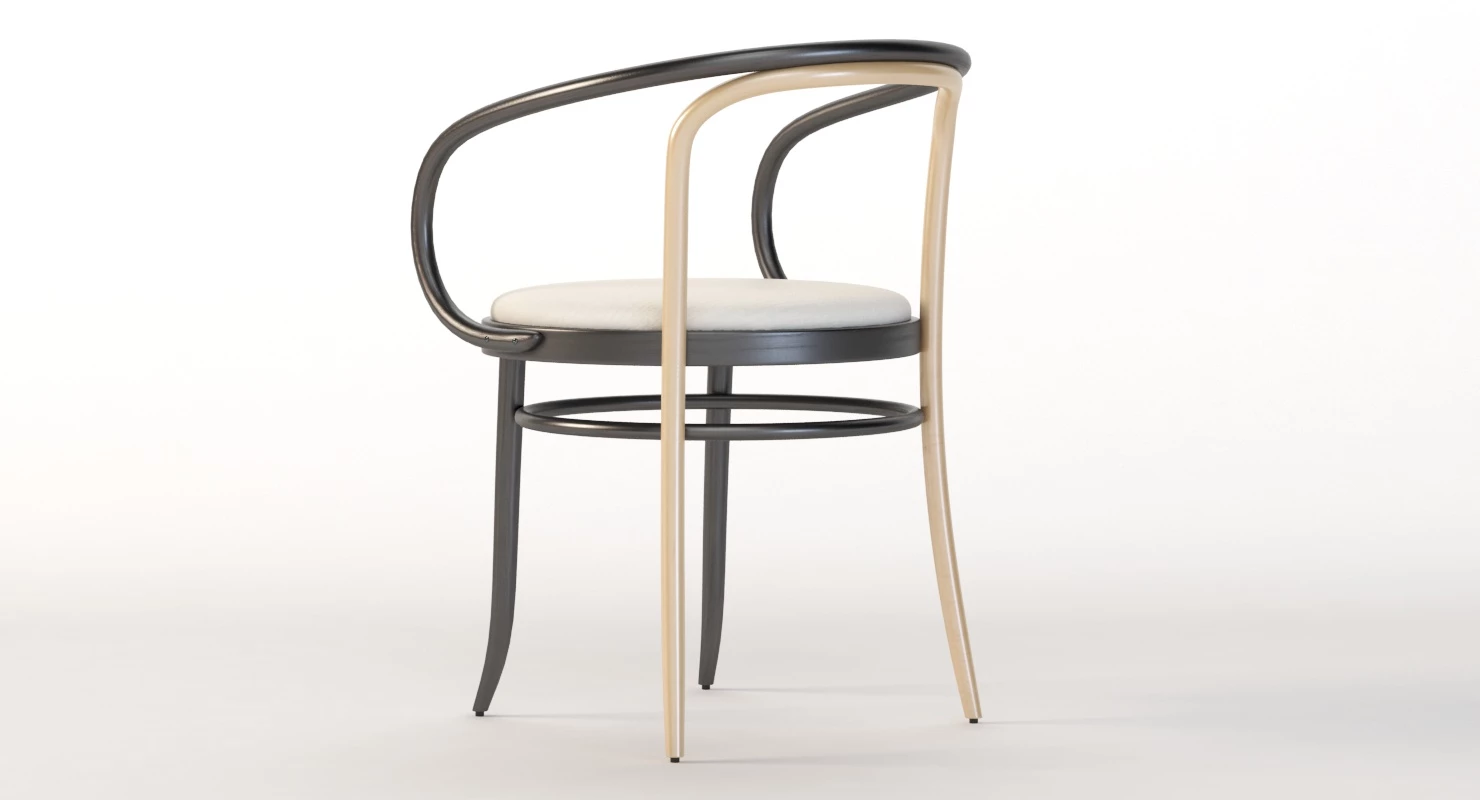 Wiener Stuhl Armchair by Gebruder Thonet 3D Model_08