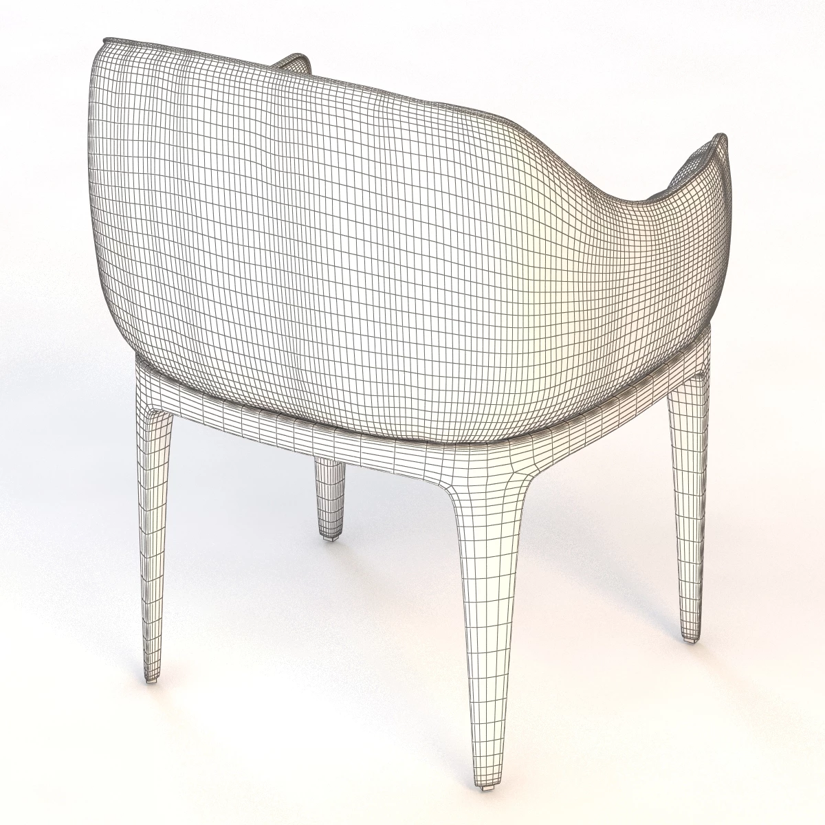 Blossom Armchair 3D Model_07