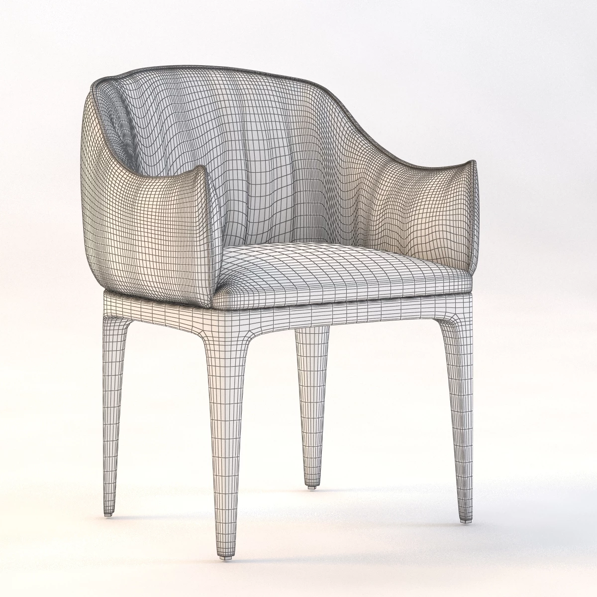 Blossom Armchair 3D Model_03