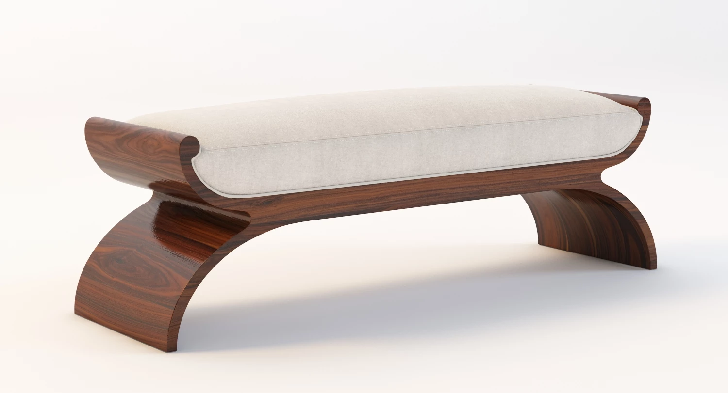 Bolier Modern Luxury Biedermeier Stool 92014 3D Model_01