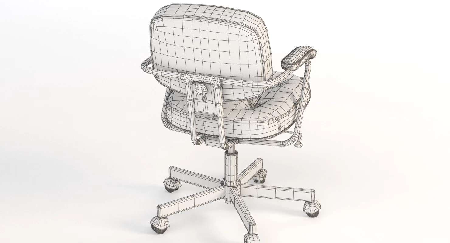 Ikea Alefjall Swivel Chair 3D Model_011