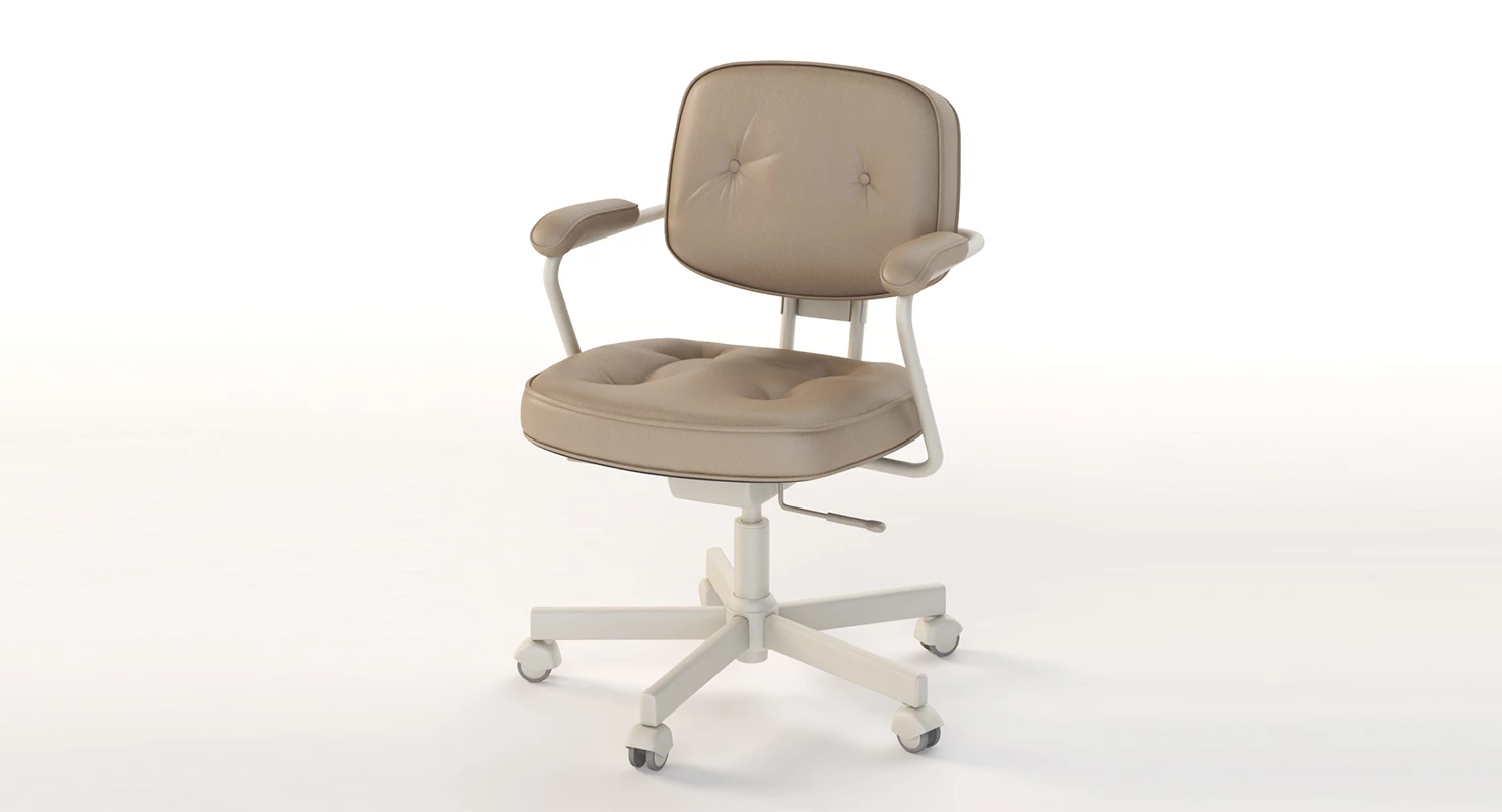 Ikea Alefjall Swivel Chair 3D Model_01