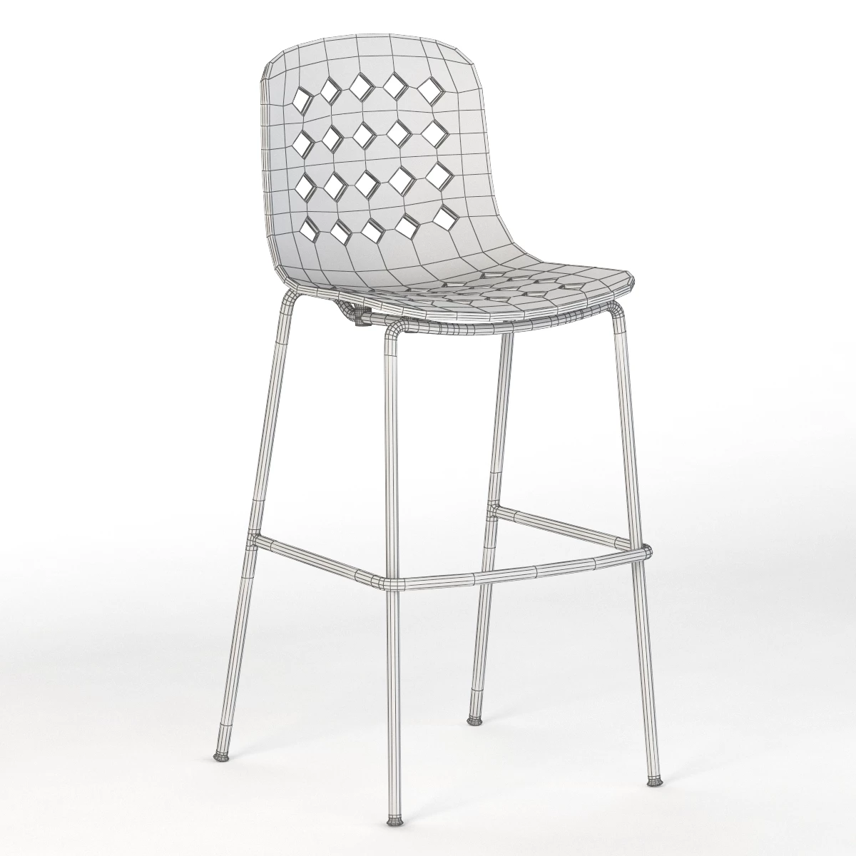 Kubikoff Holi Plastic Chair by Simone Viola 3D Model_012