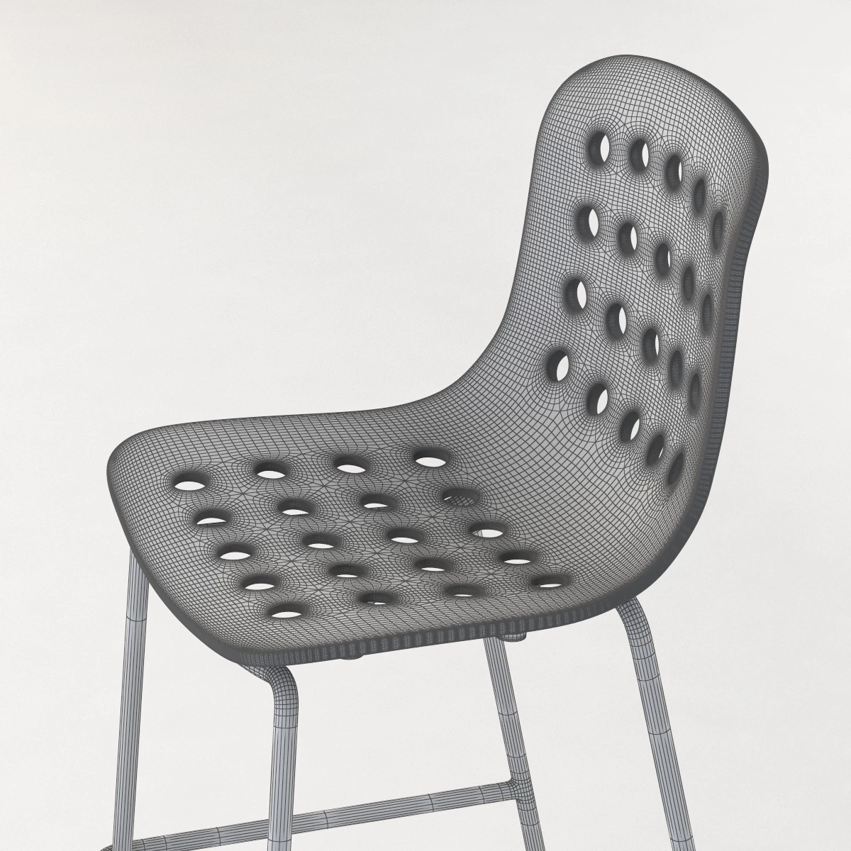 Kubikoff Holi Plastic Chair by Simone Viola 3D Model_013