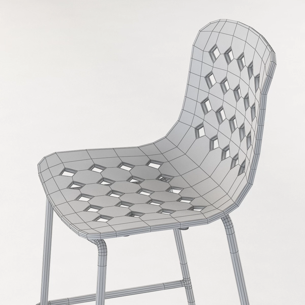 Kubikoff Holi Plastic Chair by Simone Viola 3D Model_014