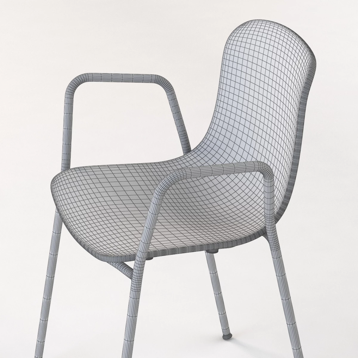 Kubikoff Holi Stackable Chair by Simone Viola 3D Model_013