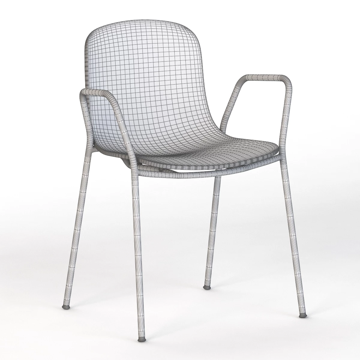 Kubikoff Holi Stackable Chair by Simone Viola 3D Model_011