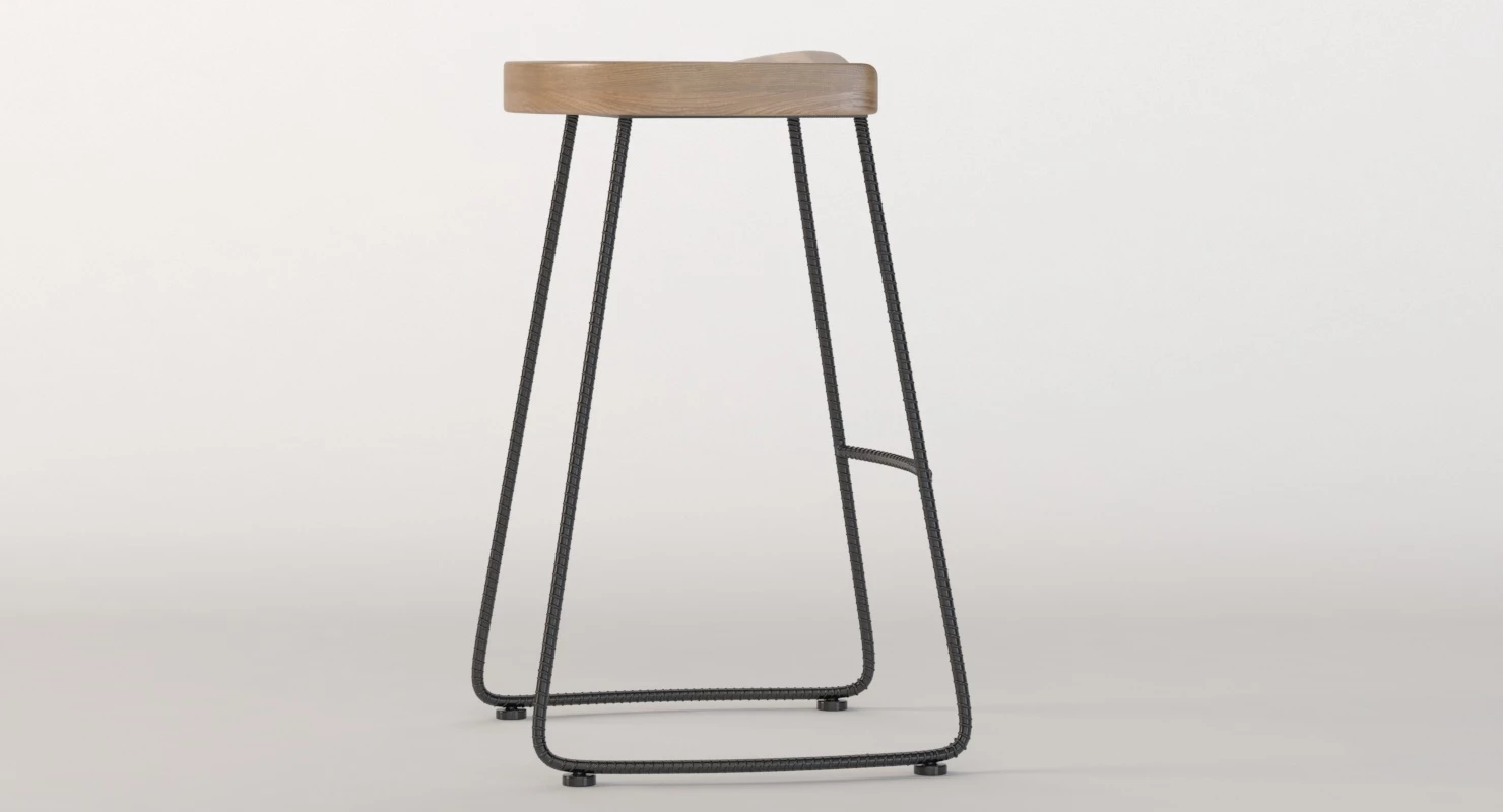Mocka Legna Bar Stool 3D Model_05