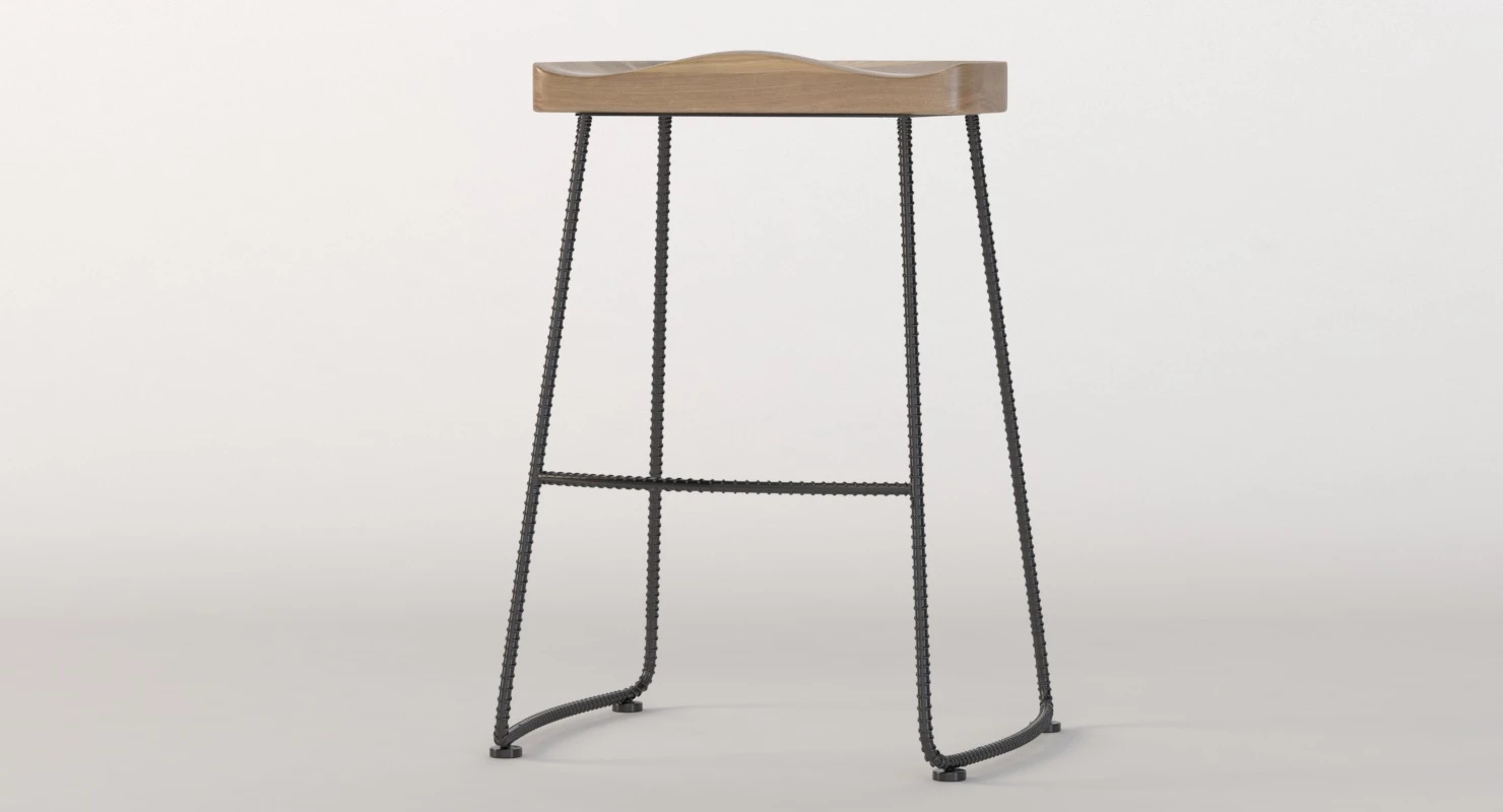 Mocka Legna Bar Stool 3D Model_09