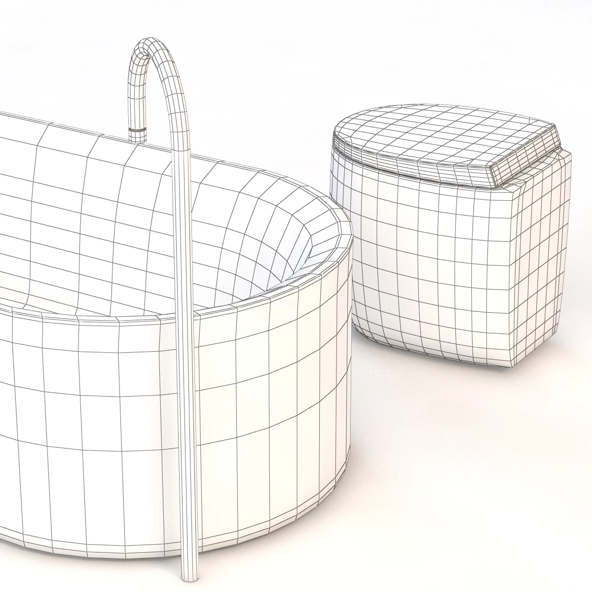 Modern Capsule Bath Tub 3D Model_08