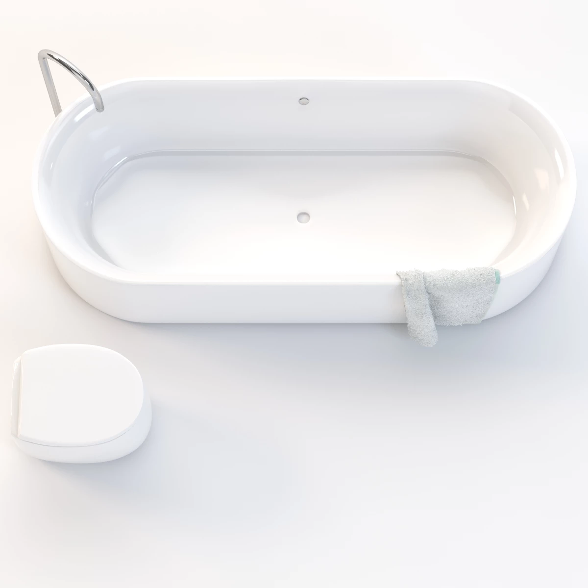 Modern Capsule Bath Tub 3D Model_011