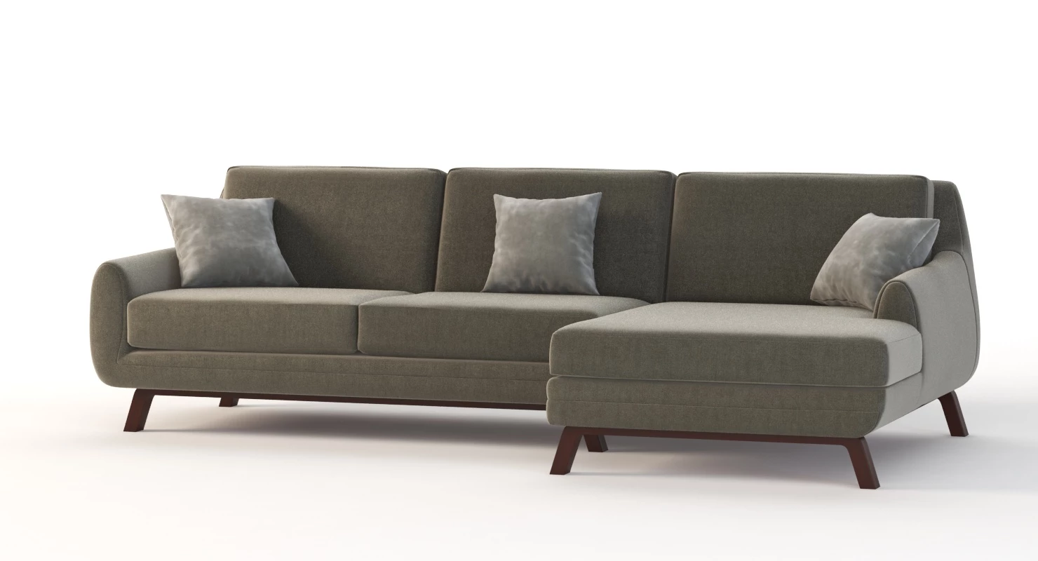 Joybird Calhoun Bi Sectional Chaise Lounge Corner Sofa 3D Model_010