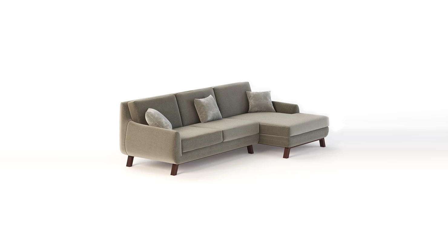 Joybird Calhoun Bi Sectional Chaise Lounge Corner Sofa 3D Model_01