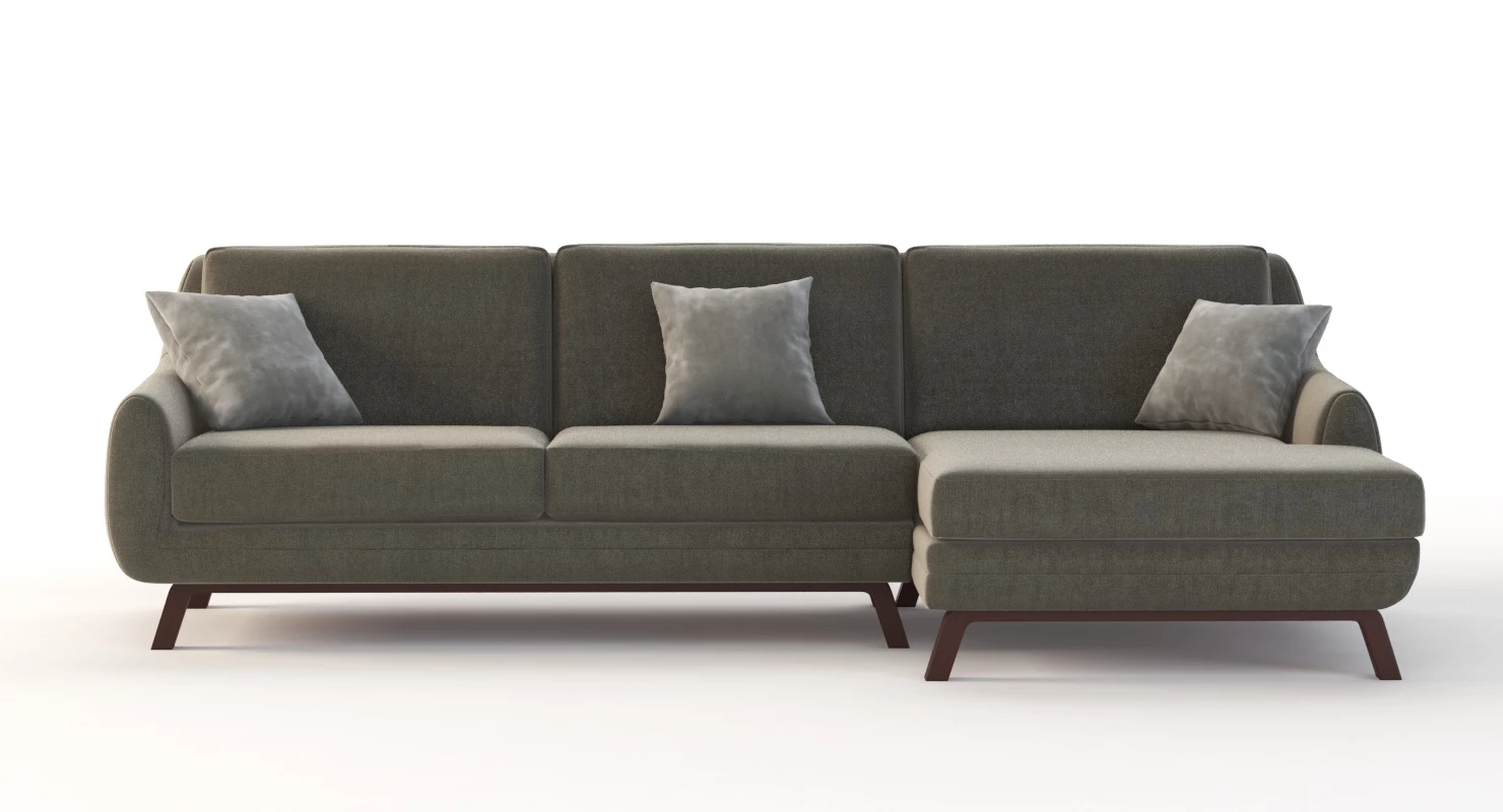 Joybird Calhoun Bi Sectional Chaise Lounge Corner Sofa 3D Model_04