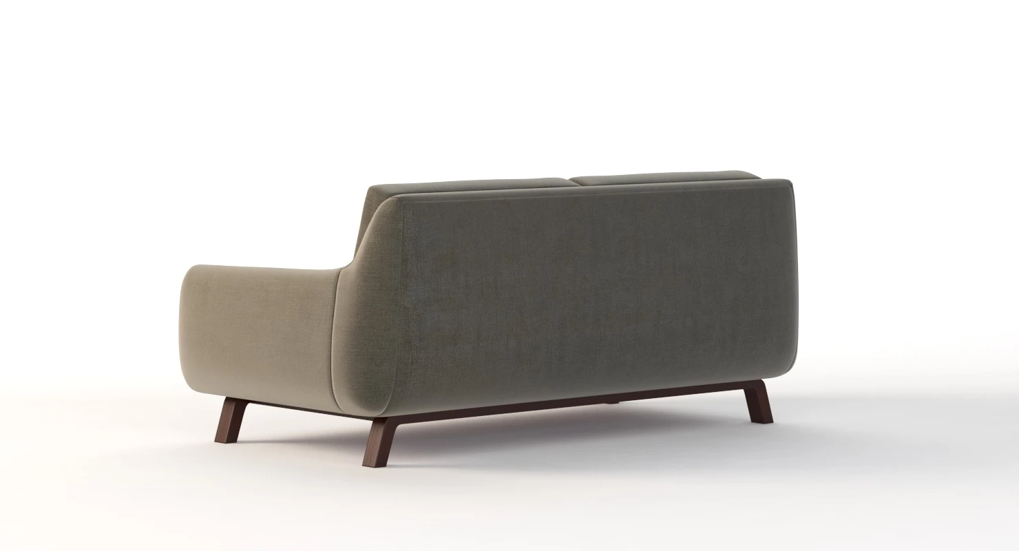 Joybird Calhoun Sectional Sofa Love Seat 3D Model_08