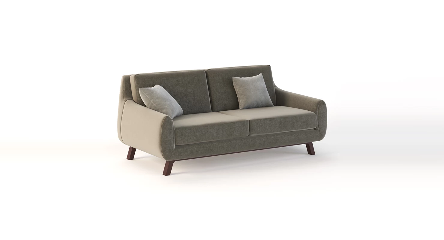 Joybird Calhoun Sectional Sofa Love Seat 3D Model_01