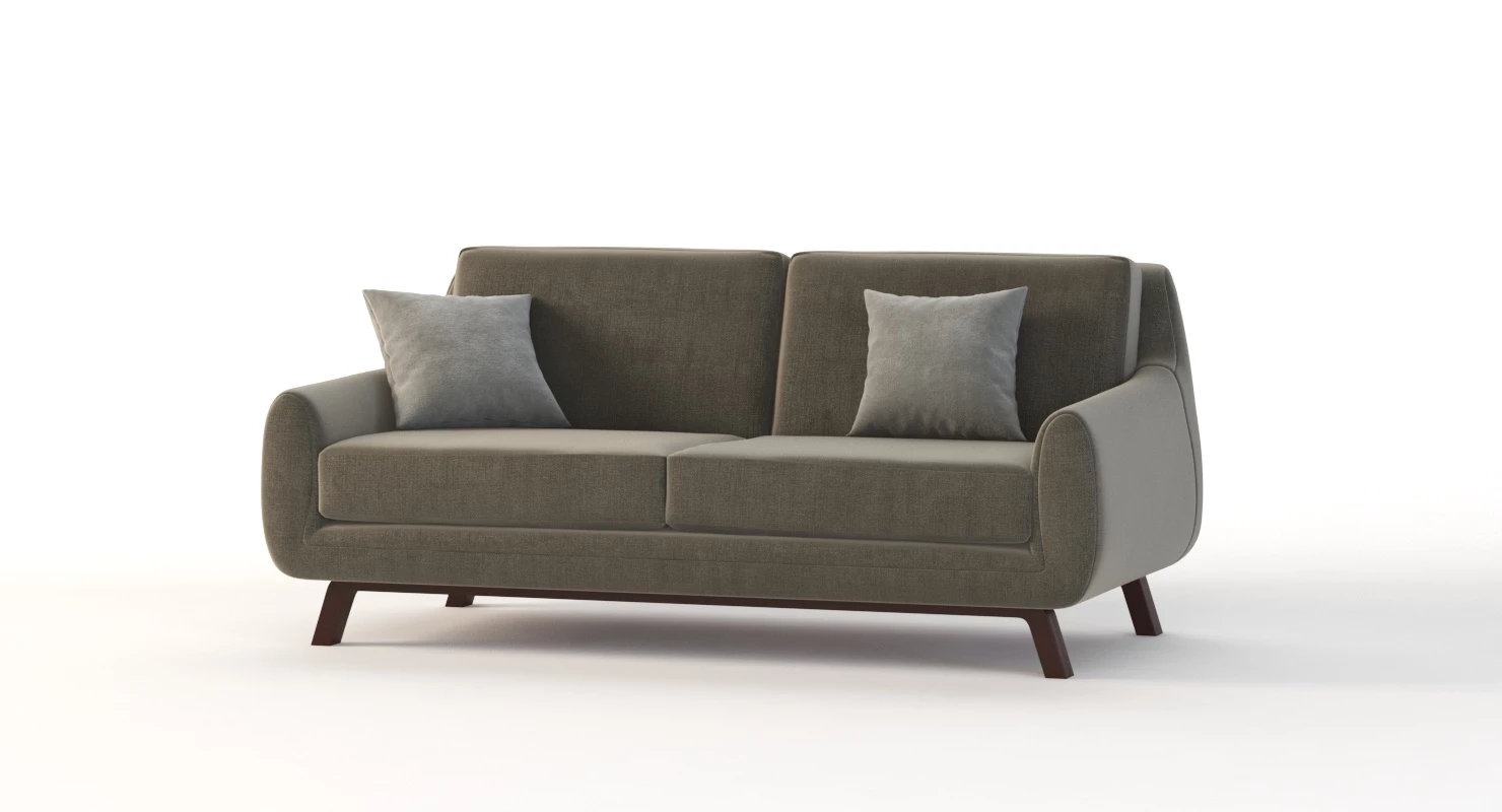 Joybird Calhoun Sectional Sofa Love Seat 3D Model_010