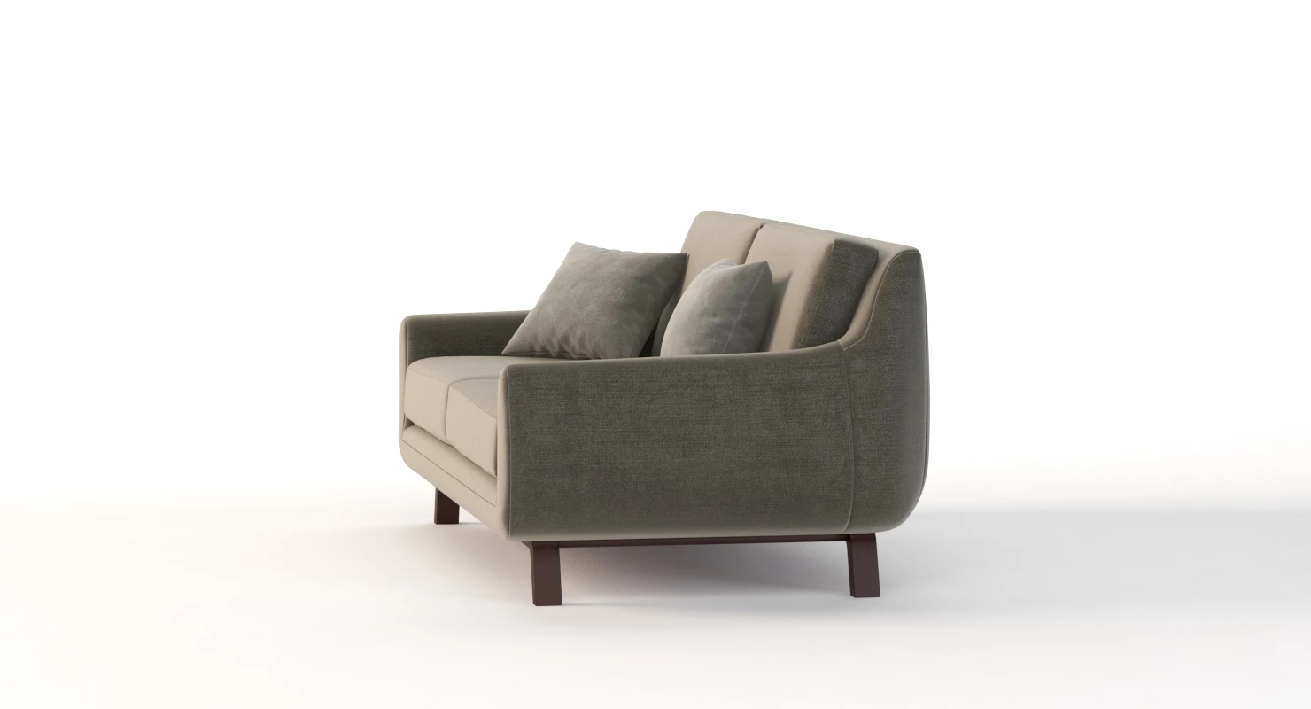 Joybird Calhoun Sectional Sofa Love Seat 3D Model_09