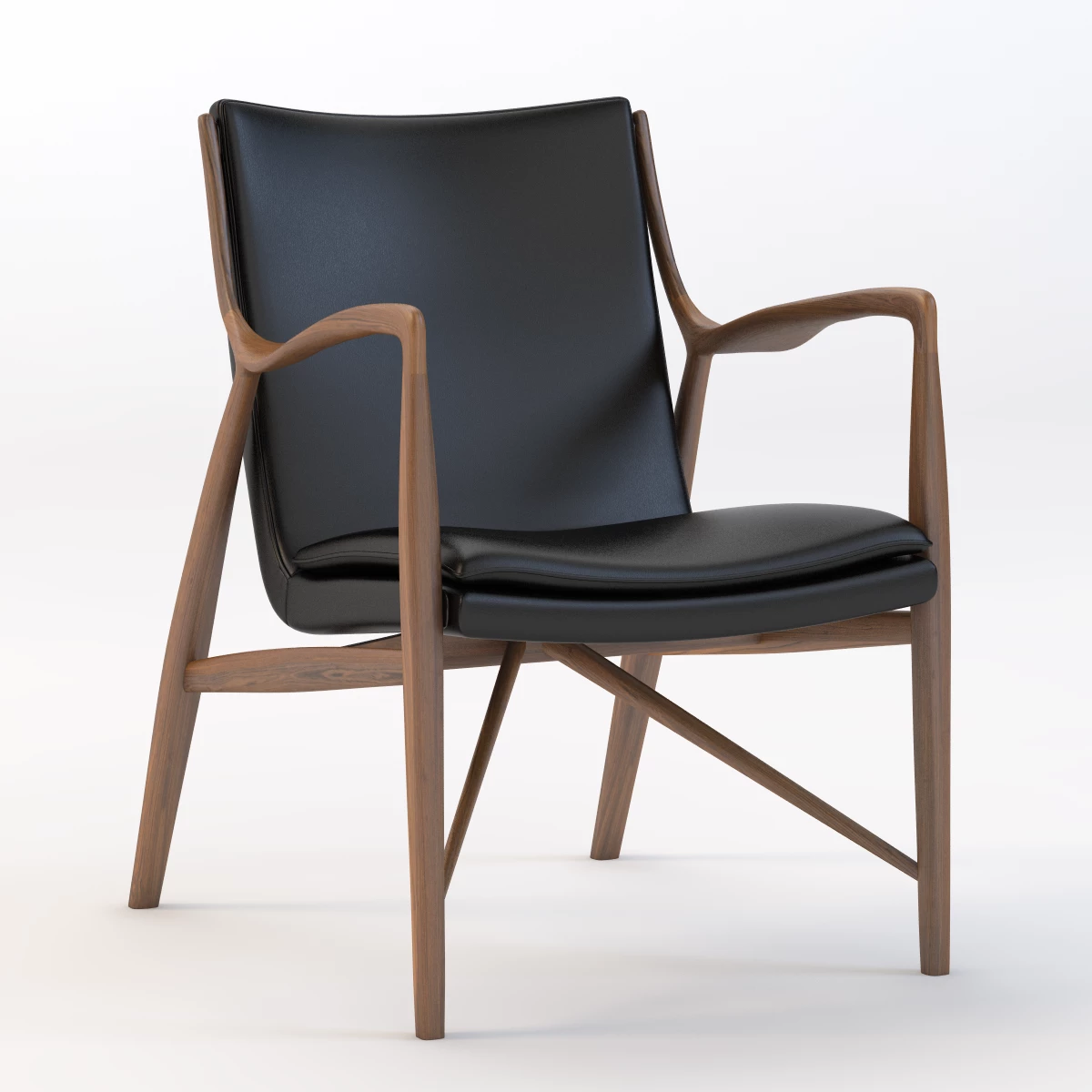 45 Chair by Finn Juhl 3D Model_01
