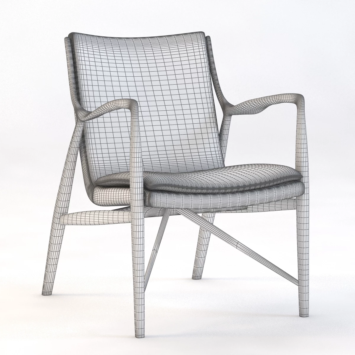 45 Chair by Finn Juhl 3D Model_03