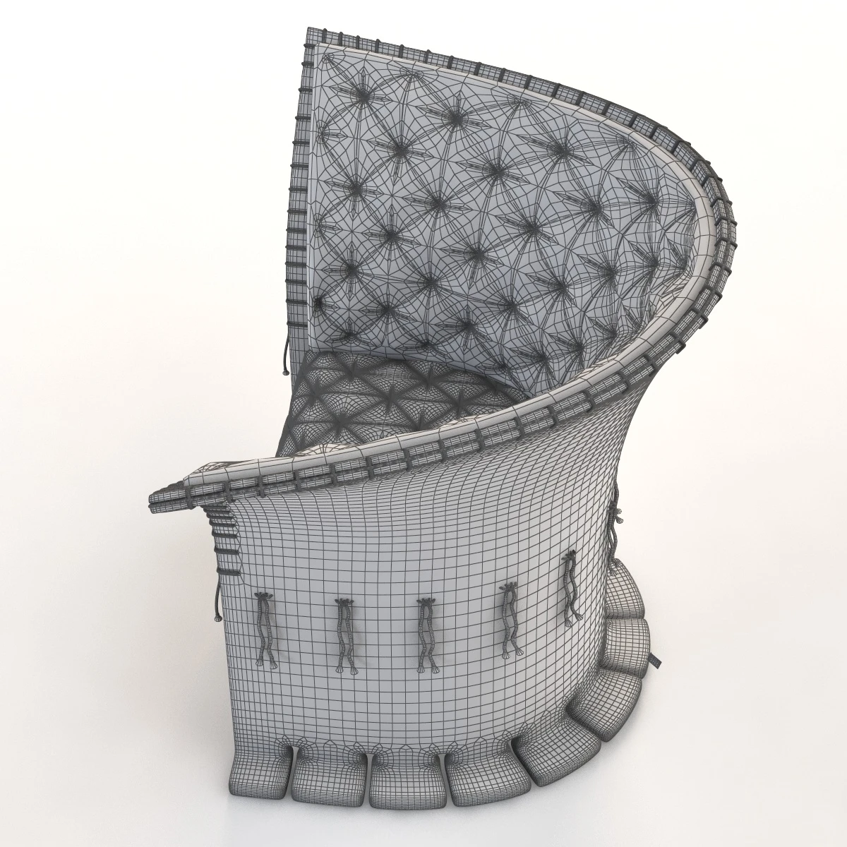 357 Feltri Armchair With Low Back Cassina 3D Model_013