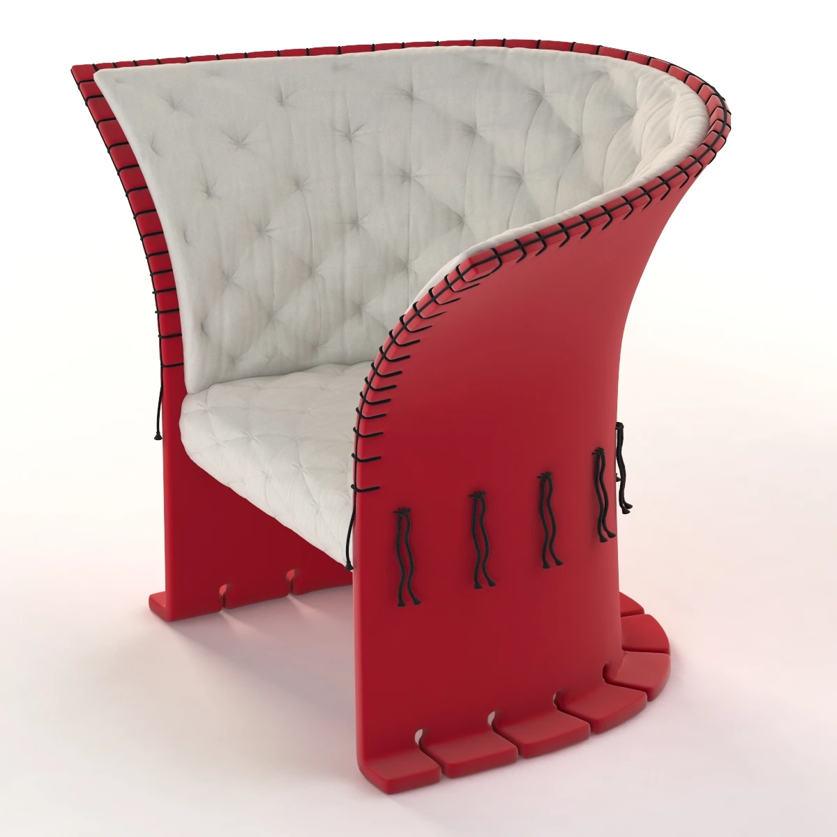 357 Feltri Armchair With Low Back Cassina 3D Model_05